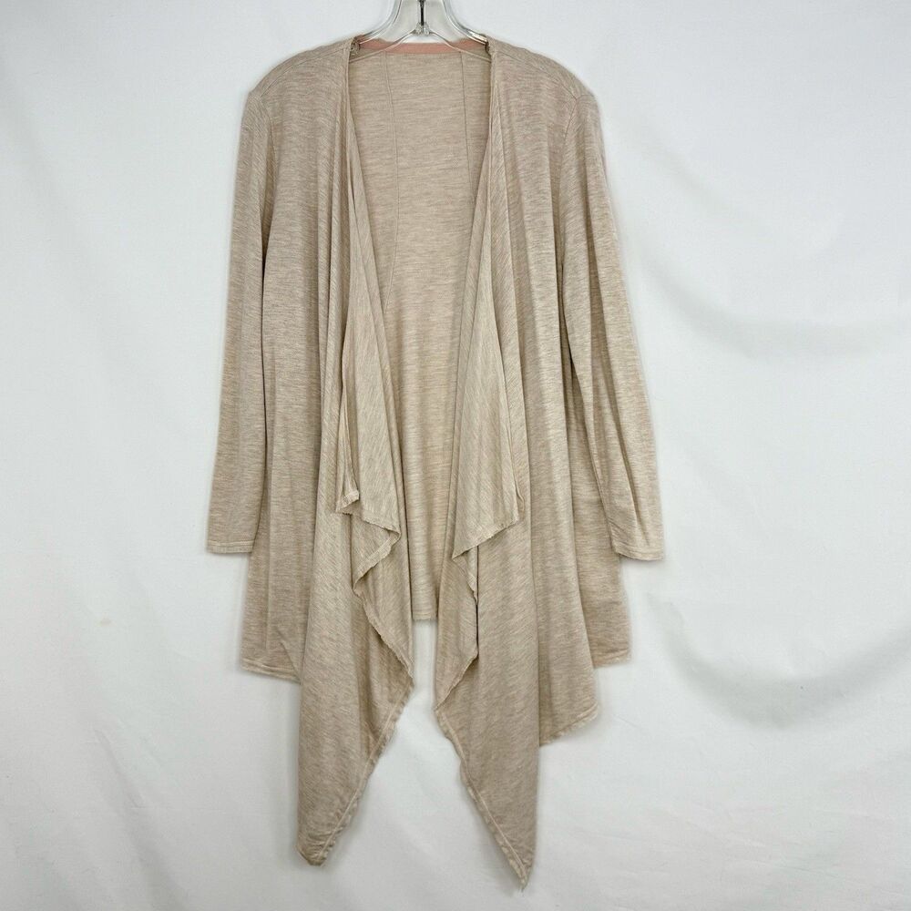 Calvin Klein Performance Women’s  Small Drape Front Cardigan with Rib Sleeves - Picture 2 of 16